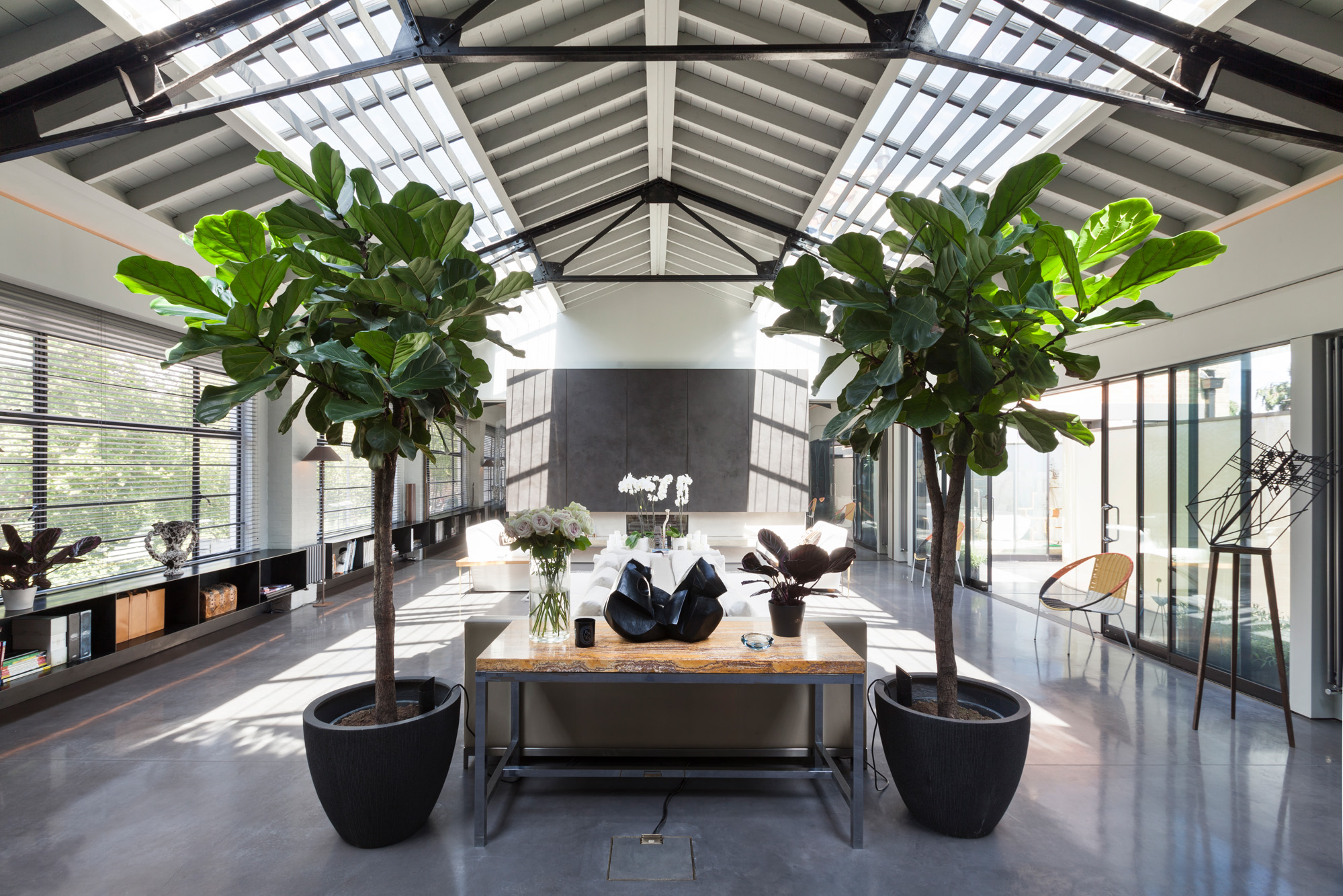 For Rent: The Talisman Building Chelsea SW6 converted warehouse apartment with glass roof and wooden beams