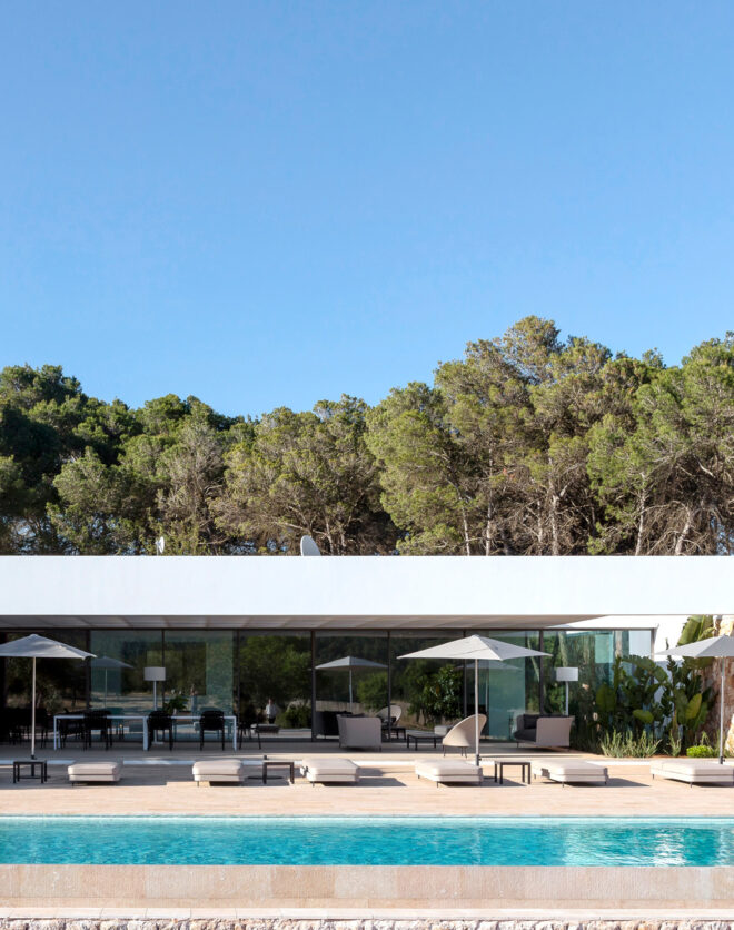 Exterior swimming pool at Casa Tranquillo villa